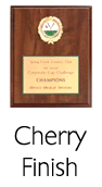 Cherry Finish Plaques