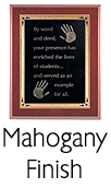 Mahogany Plaques